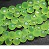 Natural Prehnite Chalcedony Faceted Heart Drops Briolette Beads 9 Inches and sizes 10mm to 11mm Approx.